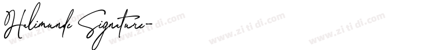 Halimunde Signature字体转换